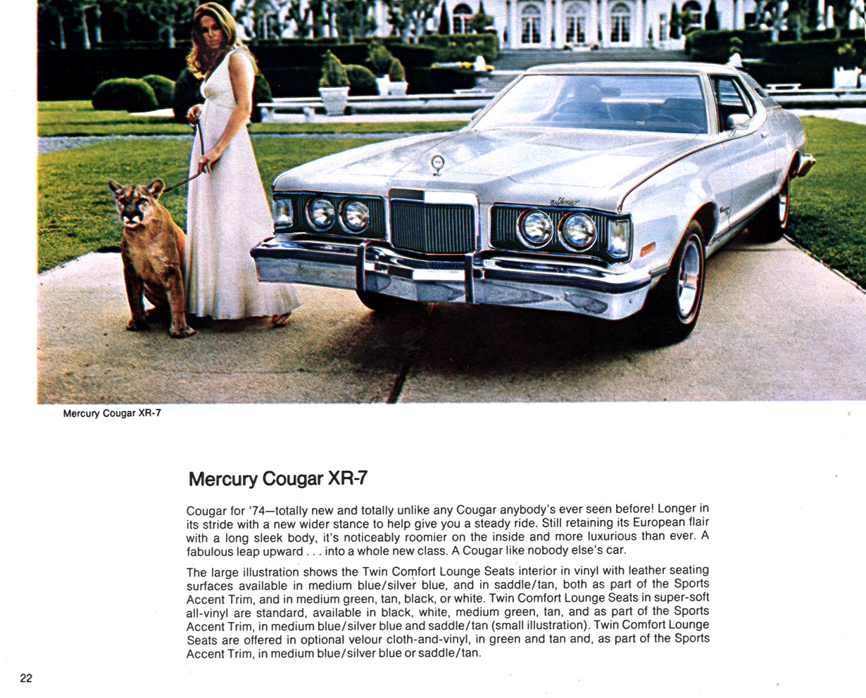 1974 Mercury Lincoln Brochure Page 23